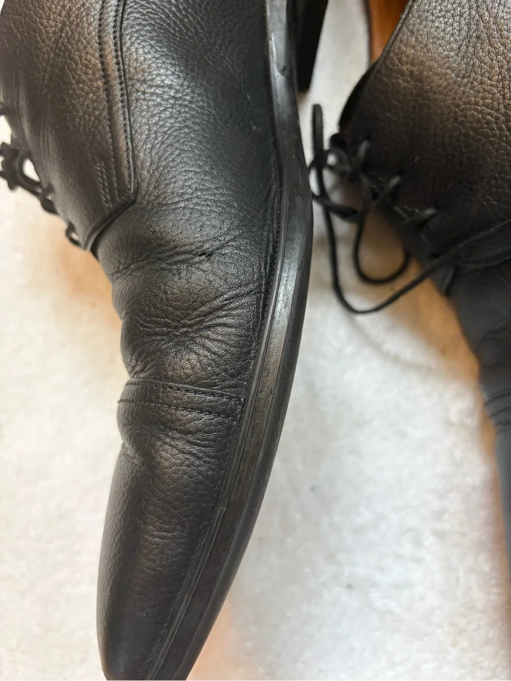 Bally’s Classic Men's Black Leather Derby Shoes